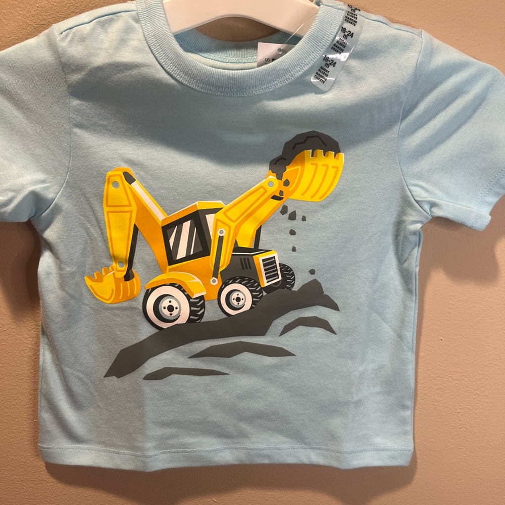 The Children's Place Blue and Yellow Construction Vehicle Toy